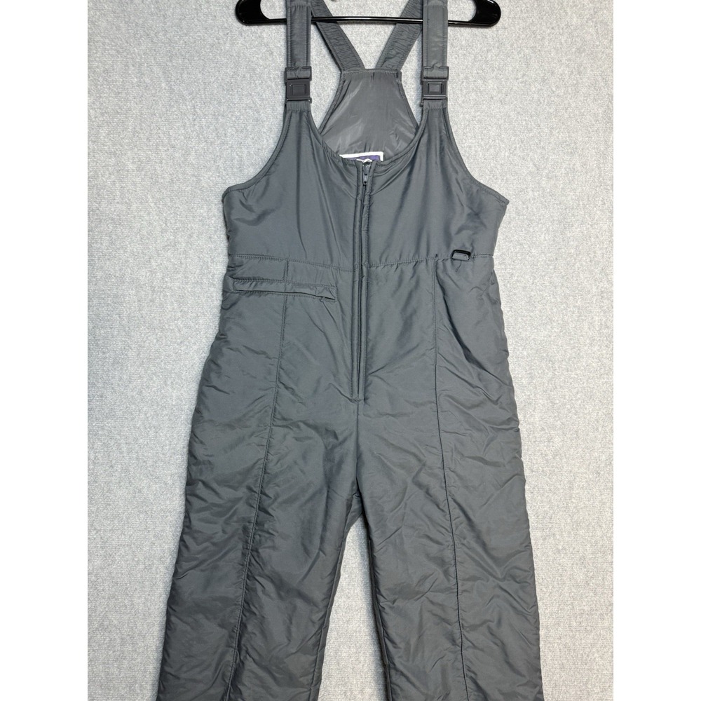 Vintage North Slope Ski & Slope Snow Overall Bibs Gray Size Large Made In Korea